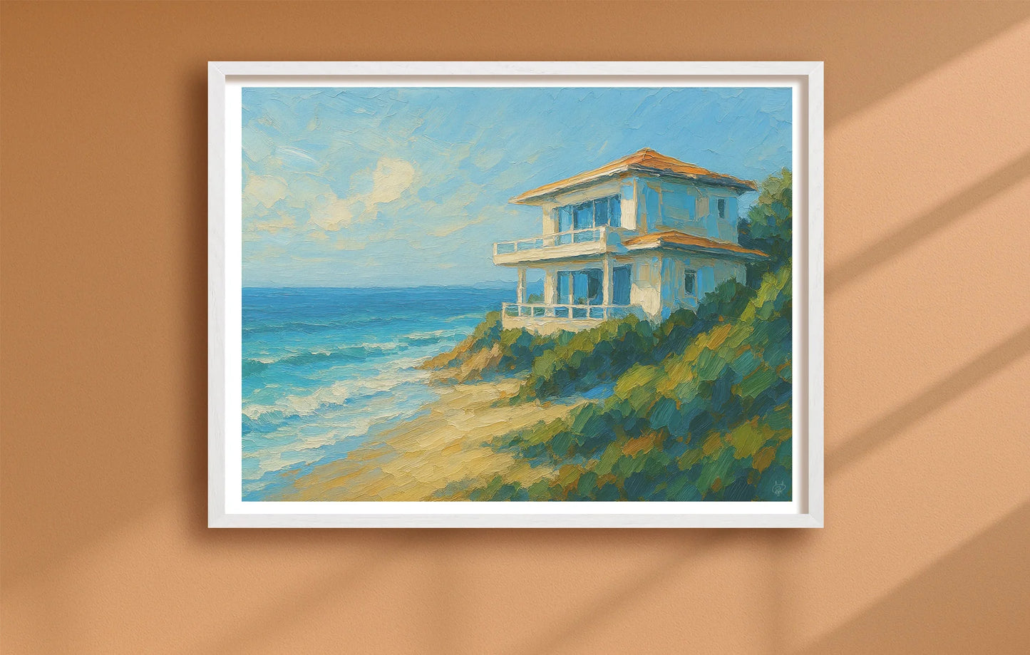 Where The Wealth Rests Orange closeup WhiteFrame mockup