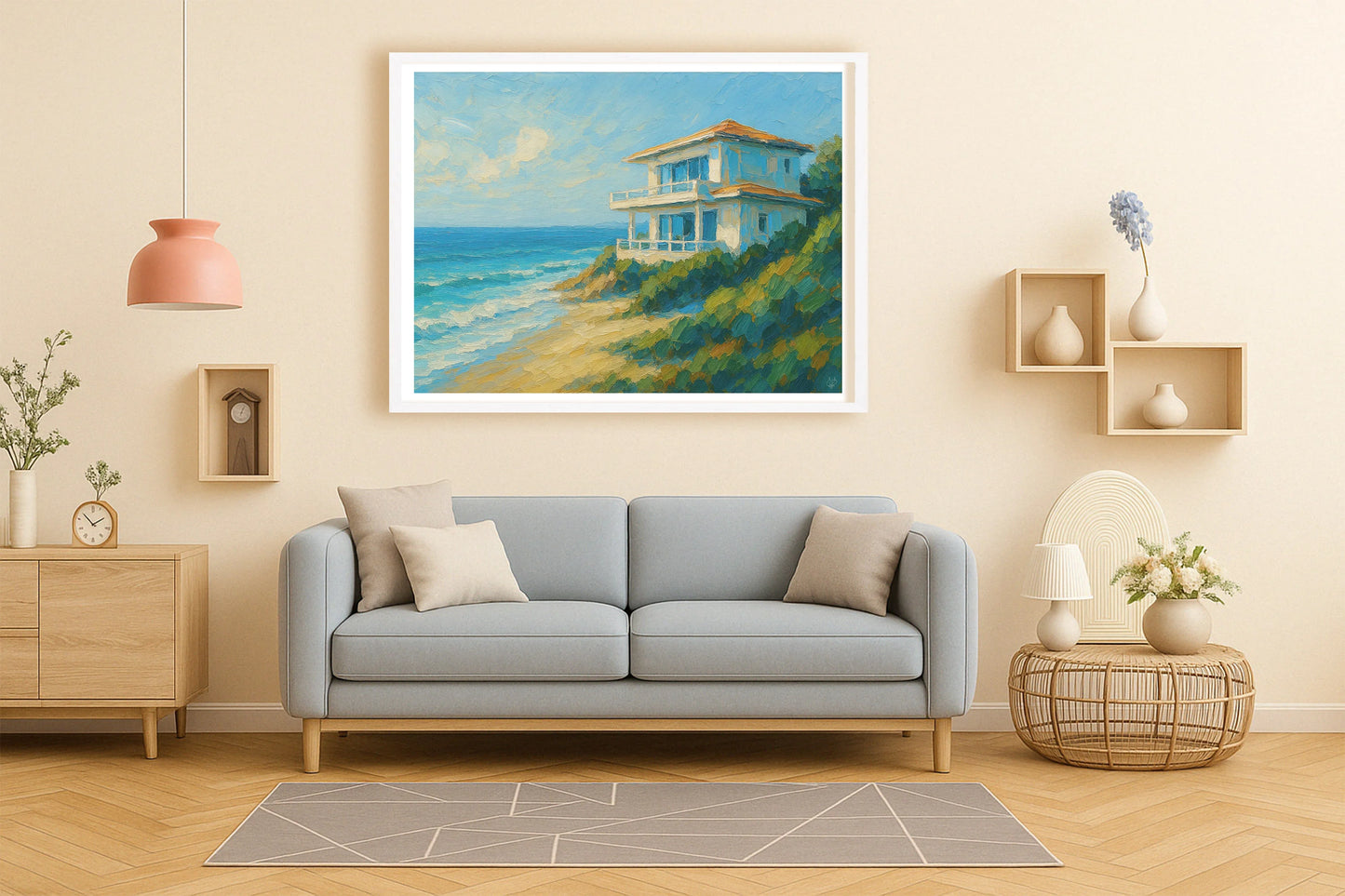 Where The Wealth Rests PeachLounge WhiteFrame mockup