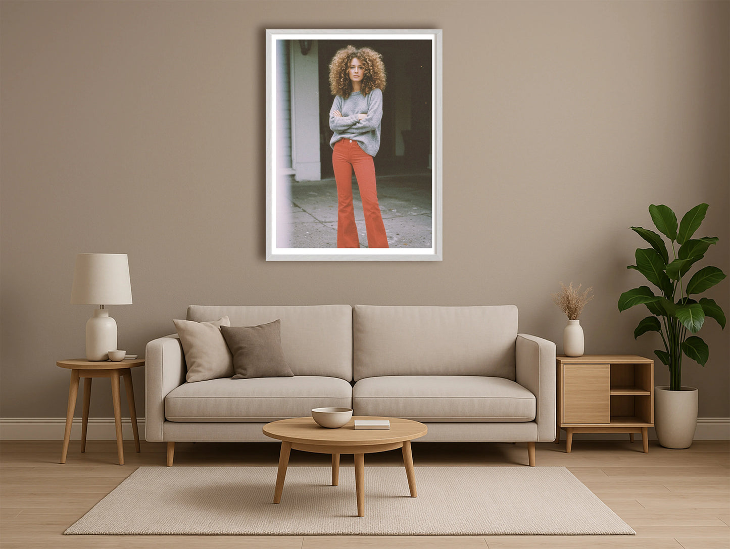 Red Jeans NeutralLounge WhiteFrame mockup