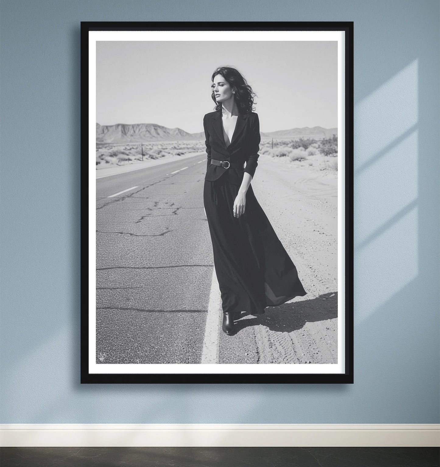 Freeway Temptress Blue closeup BlackFrame mockup
