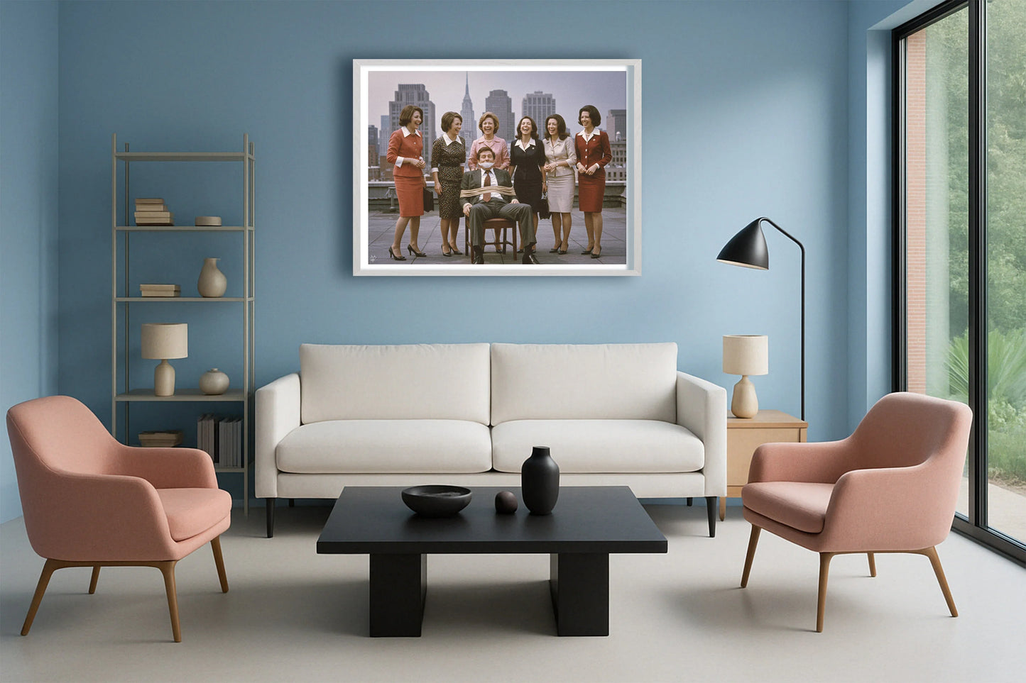 Performance Review PastelBlueLounge WhiteFrame mockup