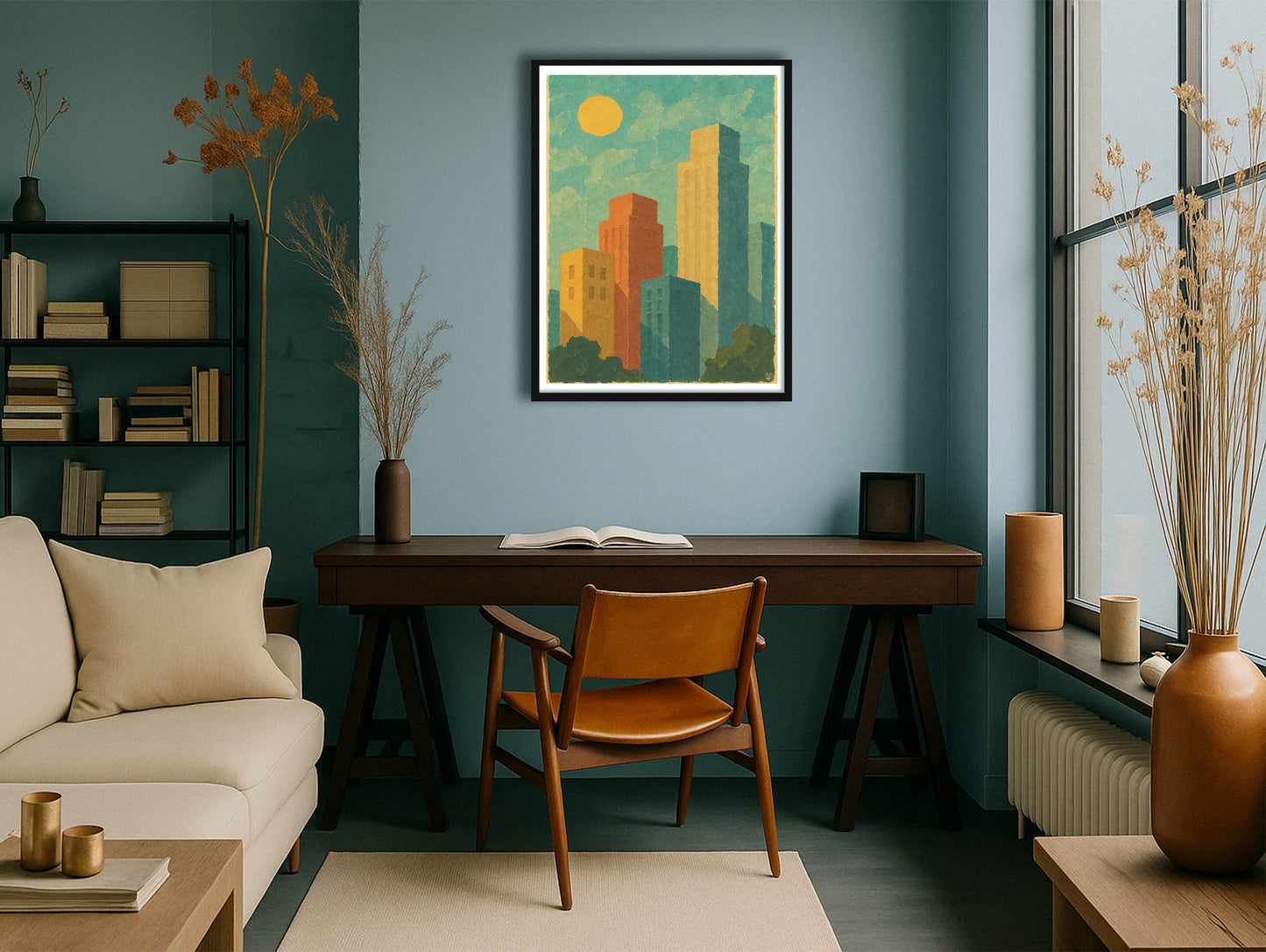 Baked High Rise TealStudy BlackFrame mockup