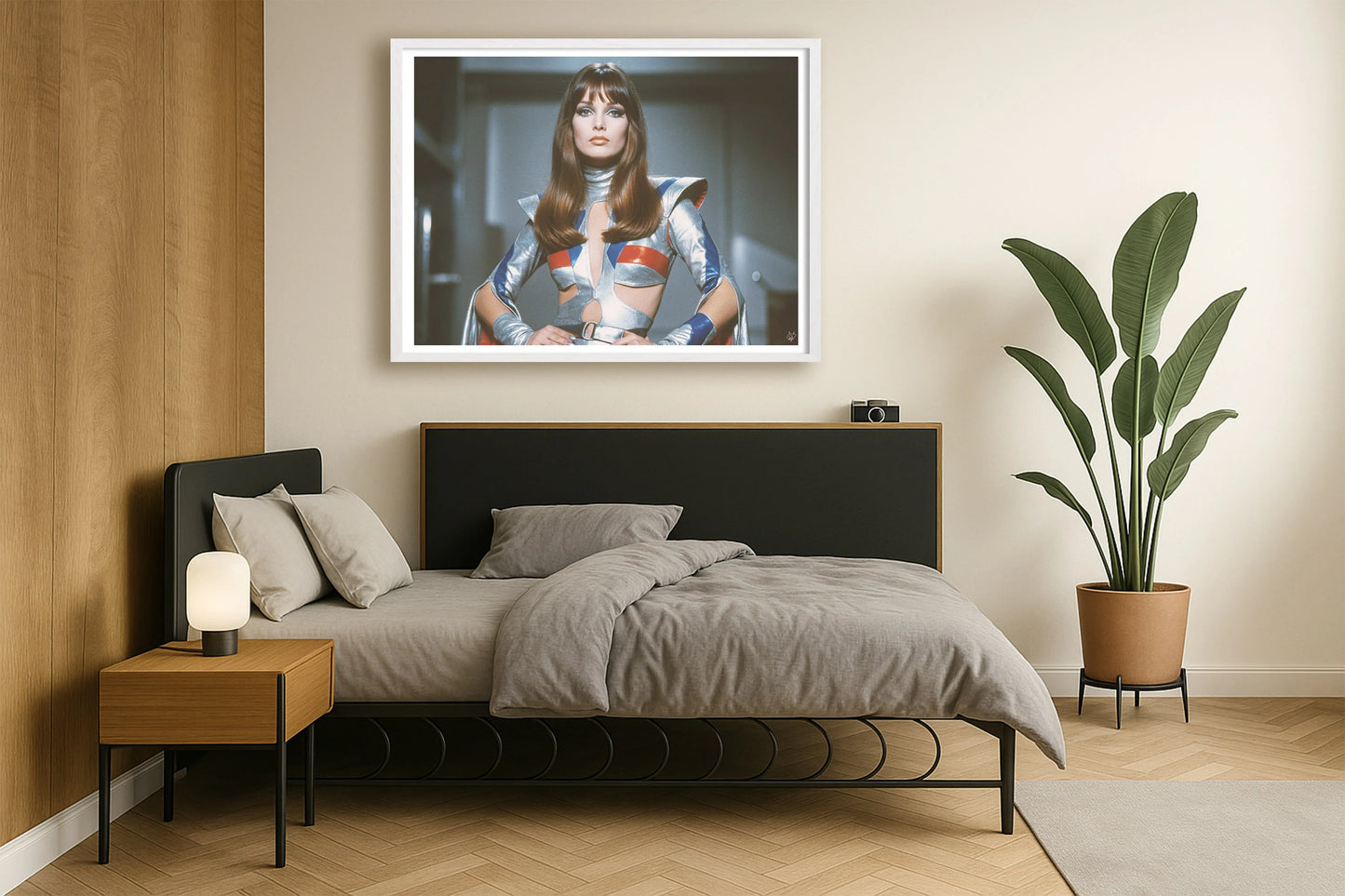 Andromeda Attire NeutralBedroomSide WhiteFrame mockup