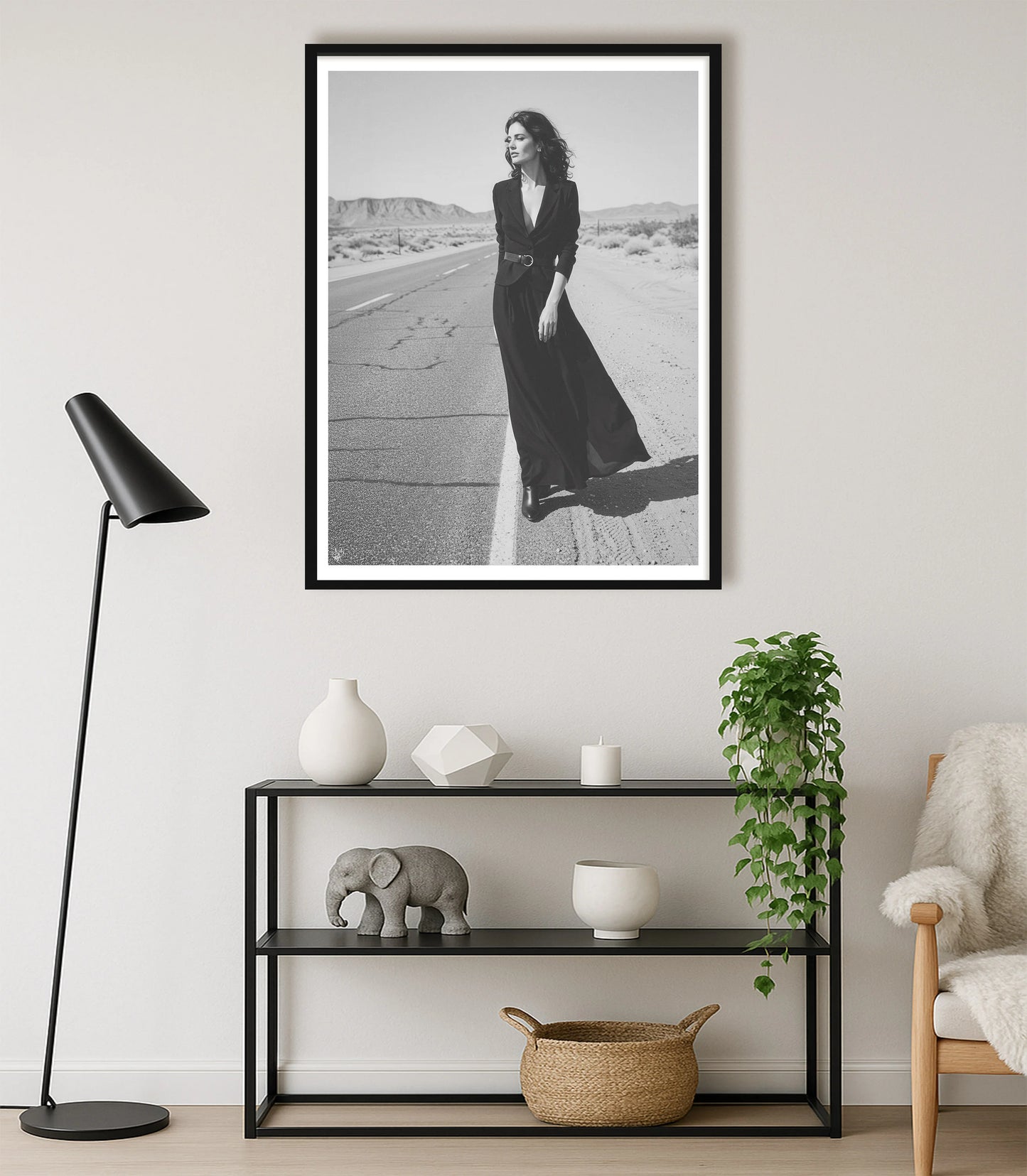 Freeway Temptress WhiteLounge BlackFrame mockup