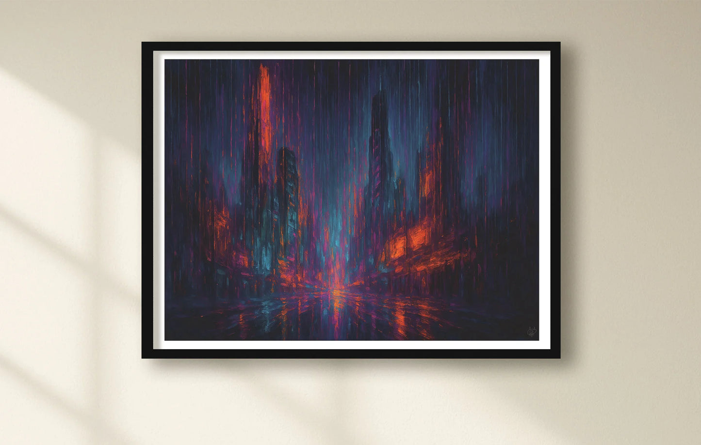 The Lights Stayed On After Everyone Left White closeup BlackFrame mockup
