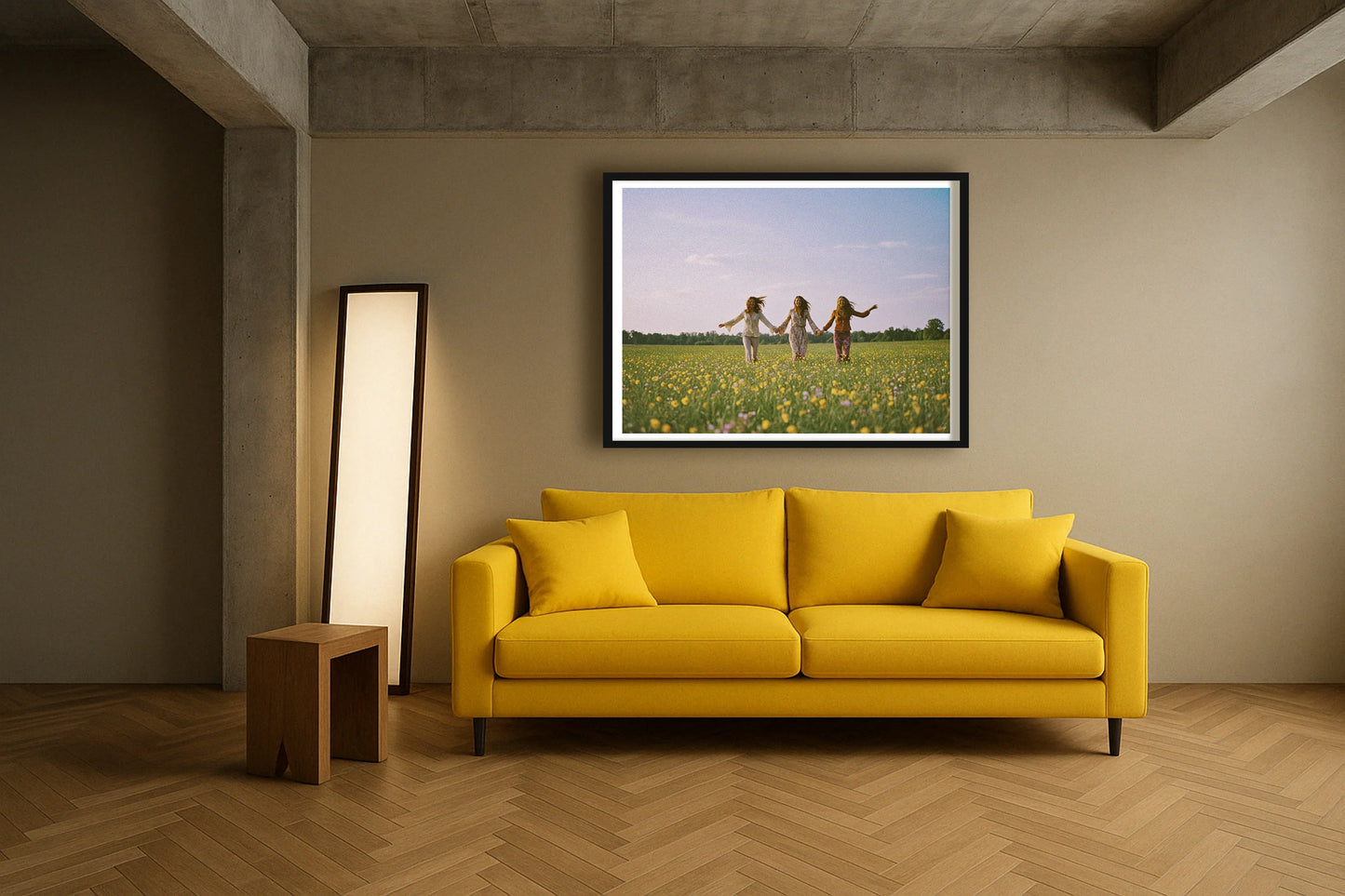In Perfect Harmony ContemporaryLounge BlackFrame mockup