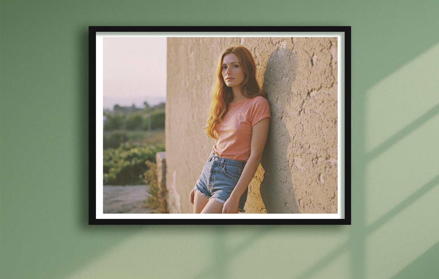 Spring Break 76 Green closeup BlackFrame mockup