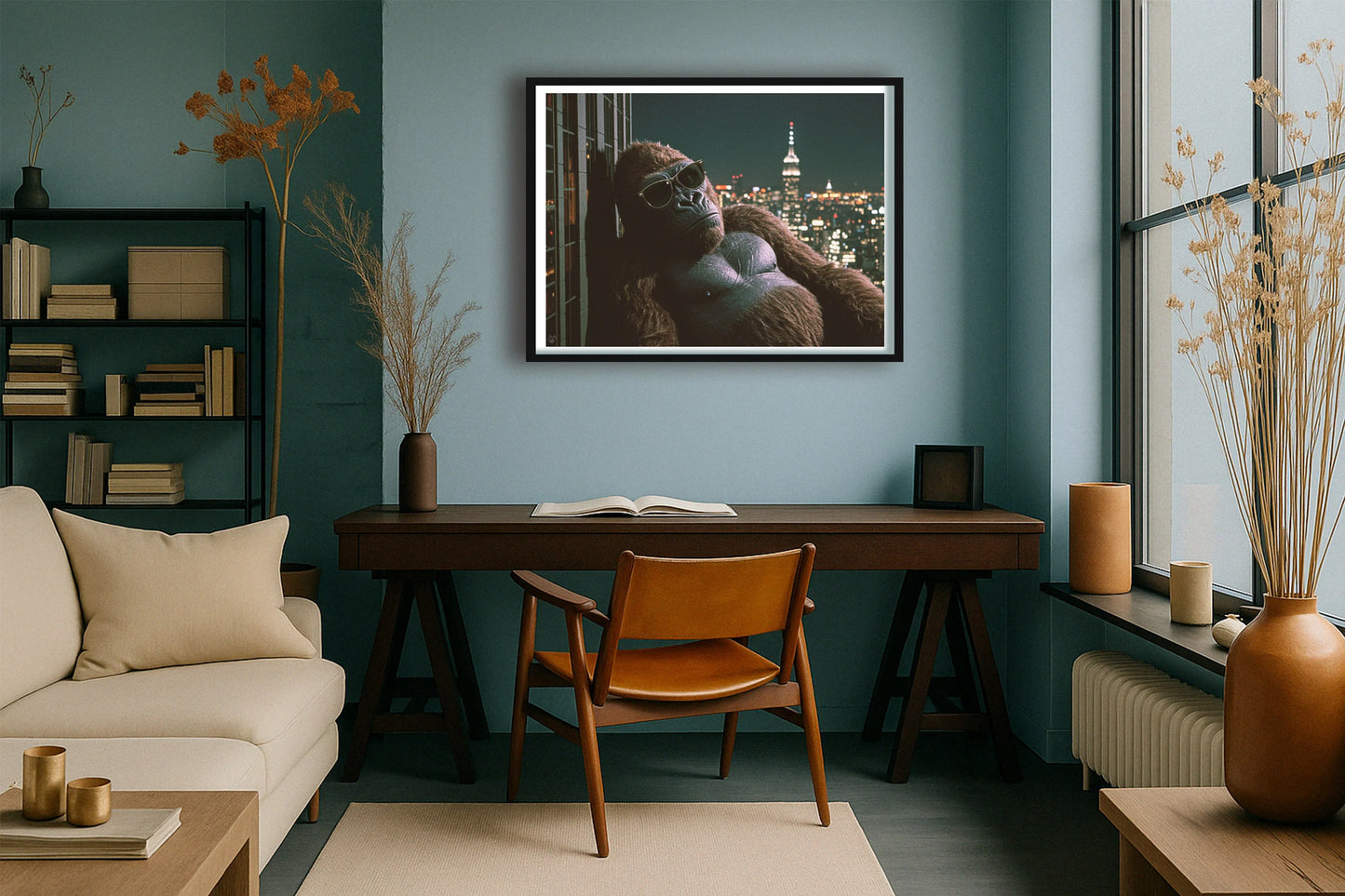 Cool Kong TealStudy BlackFrame mockup
