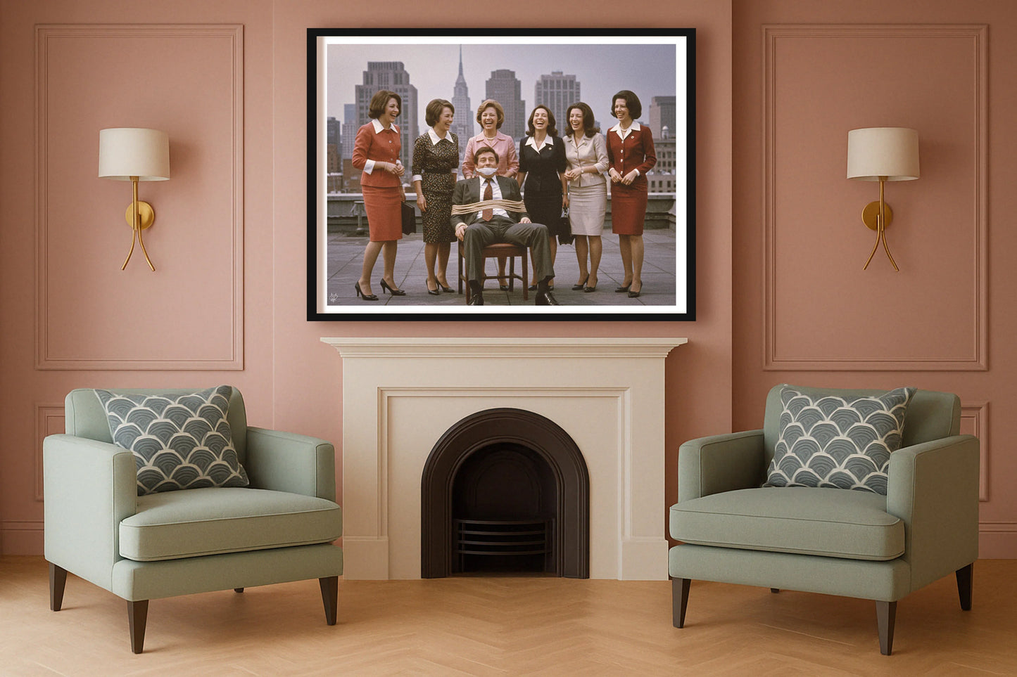 Performance Review SulkingPinkSittingRoom BlackFrame mockup