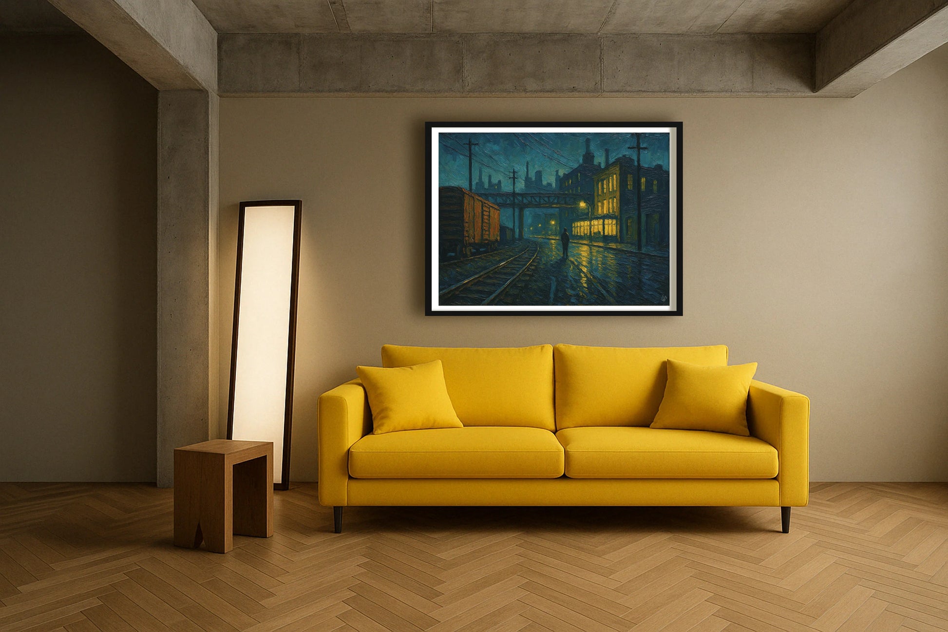Last Shift, Rainfall ContemporaryLounge BlackFrame mockup