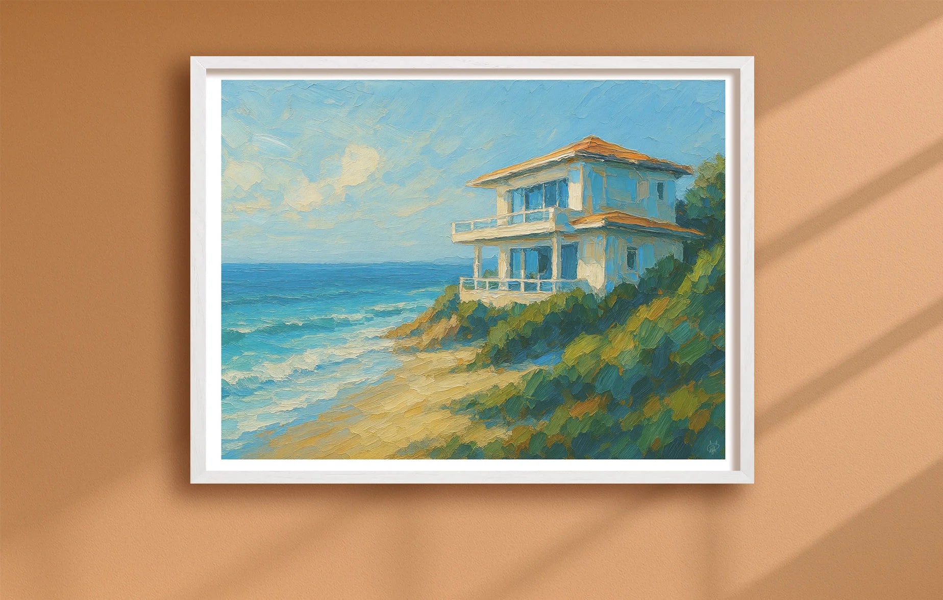 Where The Wealth Rests Orange closeup WhiteFrame mockup