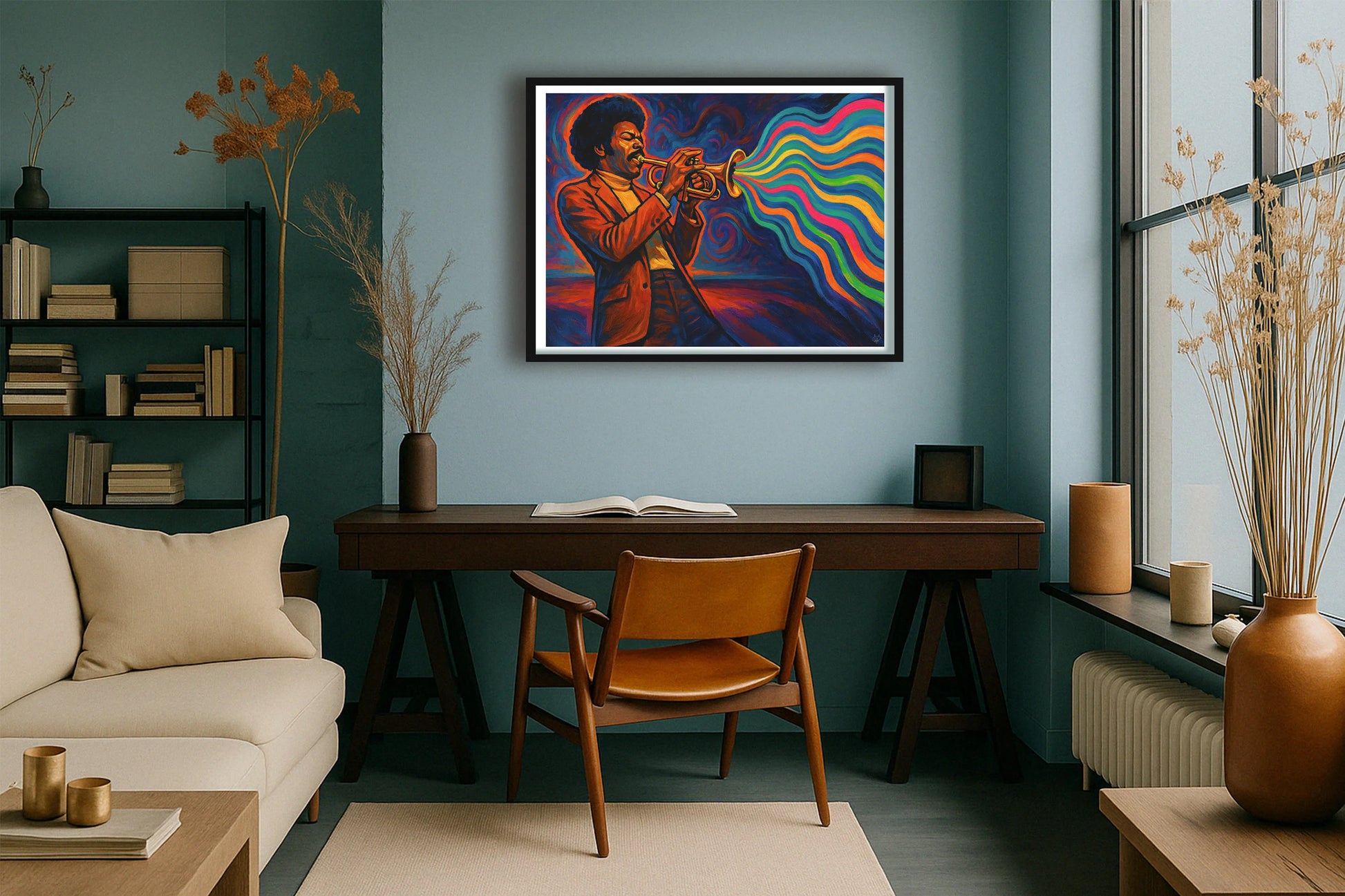 The Colour Of Sound TealStudy BlackFrame mockup