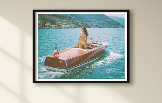 For Your Waves Only White closeup BlackFrame mockup