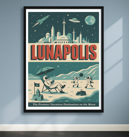 Lunapolis Blue closeup BlackFrame mockup