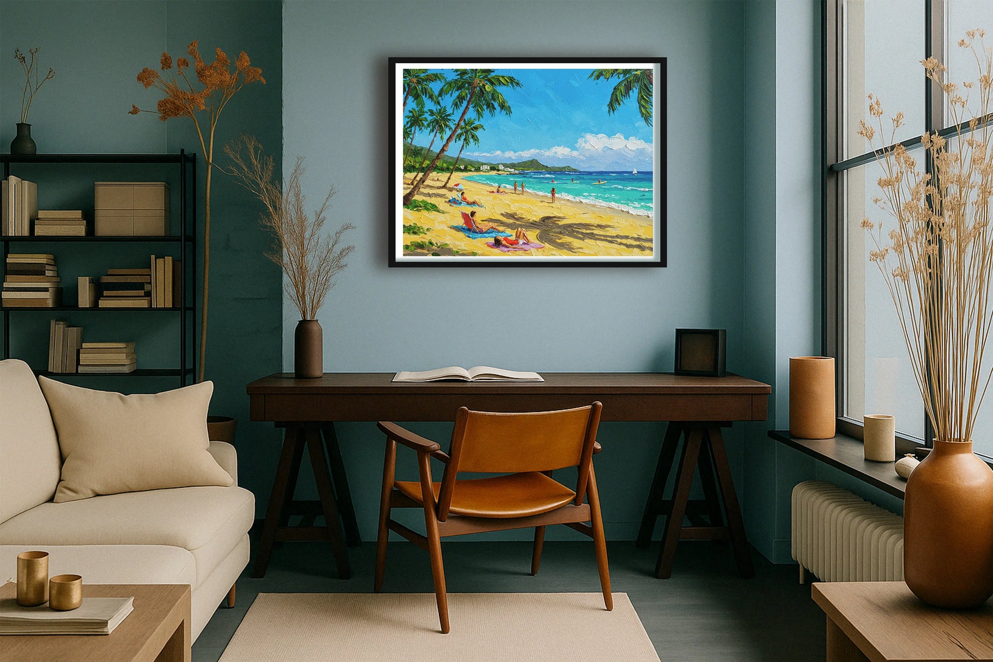 Waikiki Filter TealStudy BlackFrame mockup