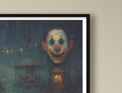 The Circus Doesn't Leave Town White cropcorner BlackFrame mockup