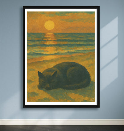 Horizon Purr Blue closeup BlackFrame mockup