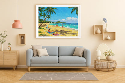 Waikiki Filter PeachLounge WhiteFrame mockup
