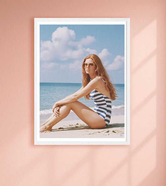 Sand Lounger Pink closeup WhiteFrame mockup