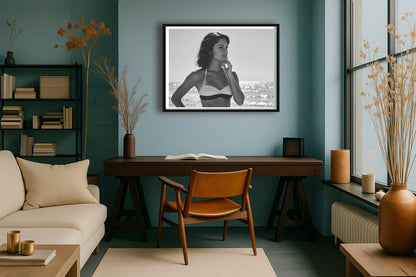 Shimmer & Sun TealStudy BlackFrame mockup