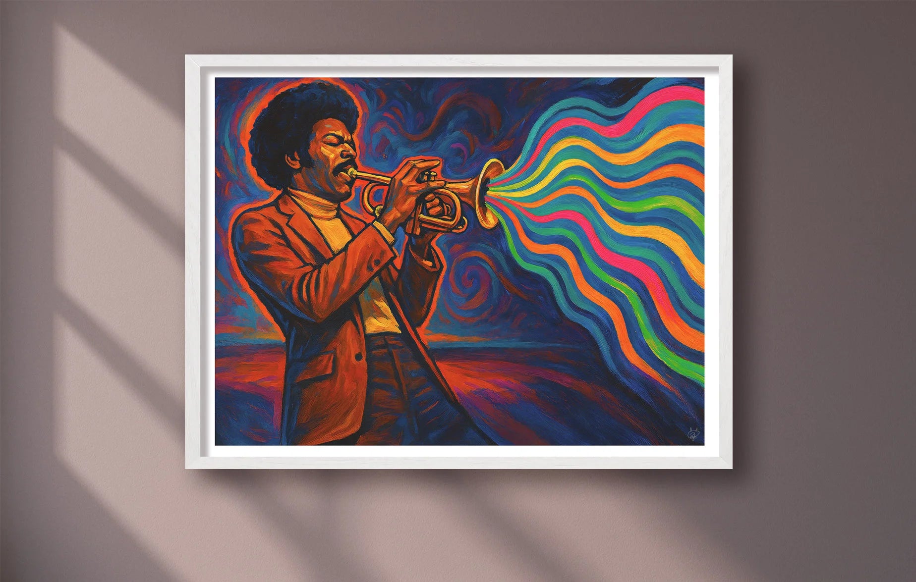 The Colour Of Sound Purple closeup WhiteFrame mockup