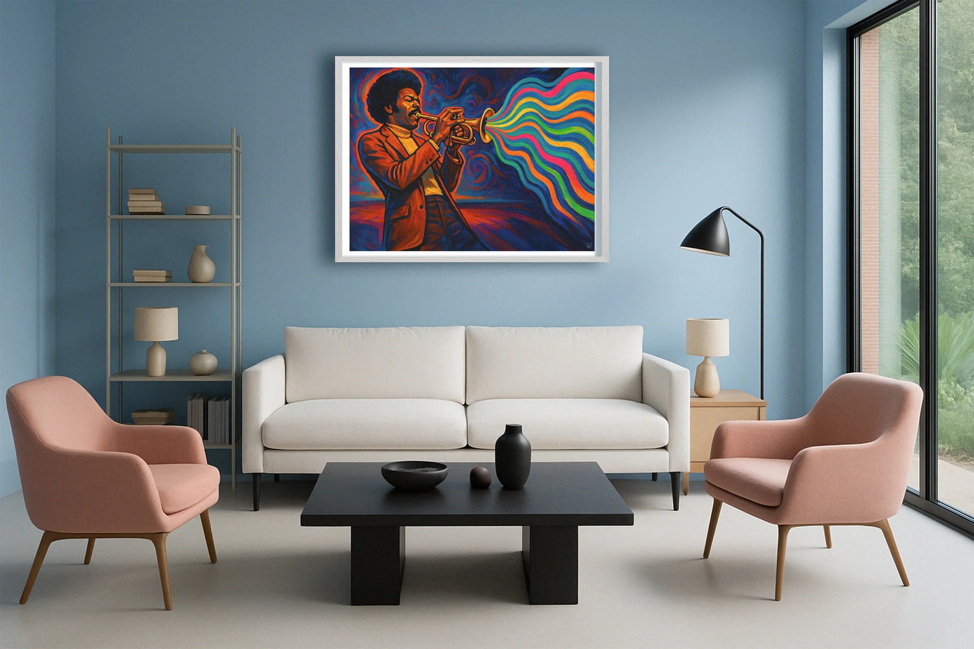 The Colour Of Sound PastelBlueLounge WhiteFrame mockup