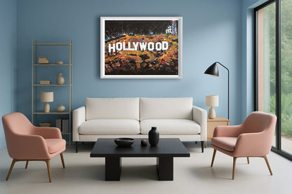 Lights, Camera, Chaos PastelBlueLounge WhiteFrame mockup