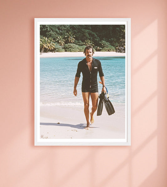 Tropical Emergence Pink closeup WhiteFrame mockup