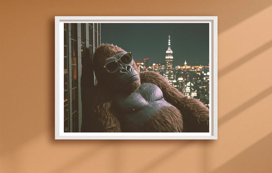 Cool Kong Orange closeup WhiteFrame mockup