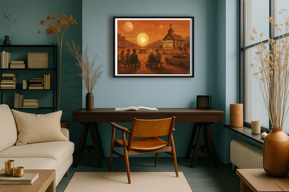 Welcome All Species TealStudy BlackFrame mockup