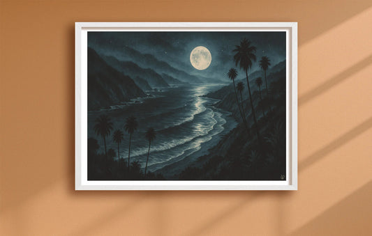 Lujon Cliffside Orange closeup WhiteFrame mockup