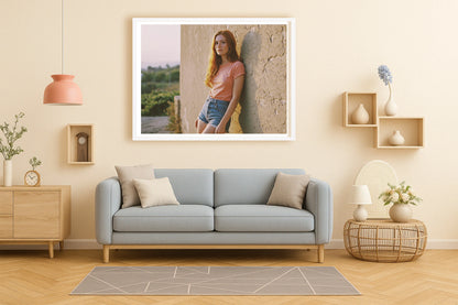 Spring Break 76 PeachLounge WhiteFrame mockup