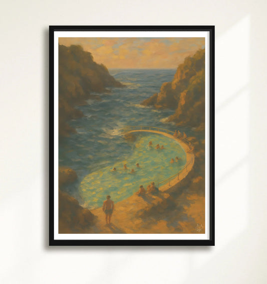 Rocky Lido Coast Neutral closeup BlackFrame mockup